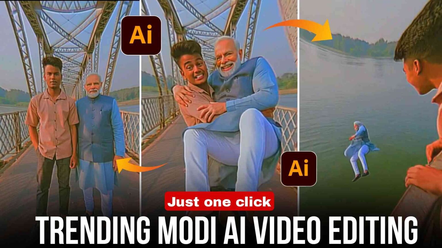 Trending Modi AI Video Editing (Create Viral Reels with AI) - Editpro Tips